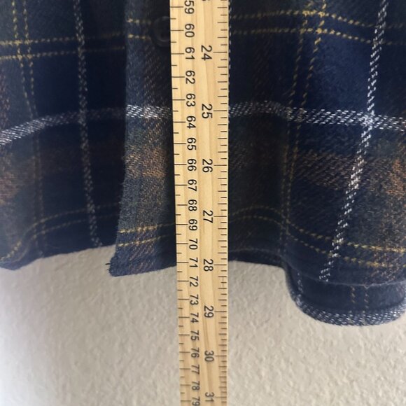 Orvis Button Up Casual Shirt Men L Plaid Blue Lumberjack Gorp Winter Fall Tough - Picture 6 of 14